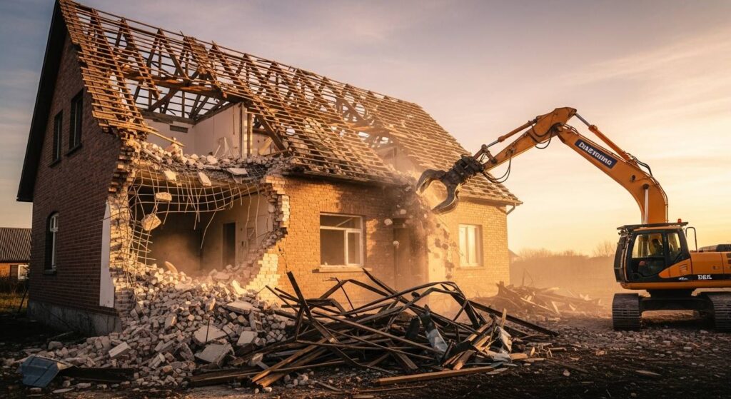 Демонтаж железных труб