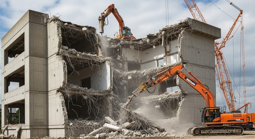 Демонтаж железобетонных резервуаров