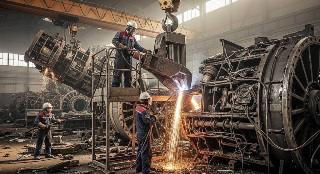 Демонтаж станков на металлолом