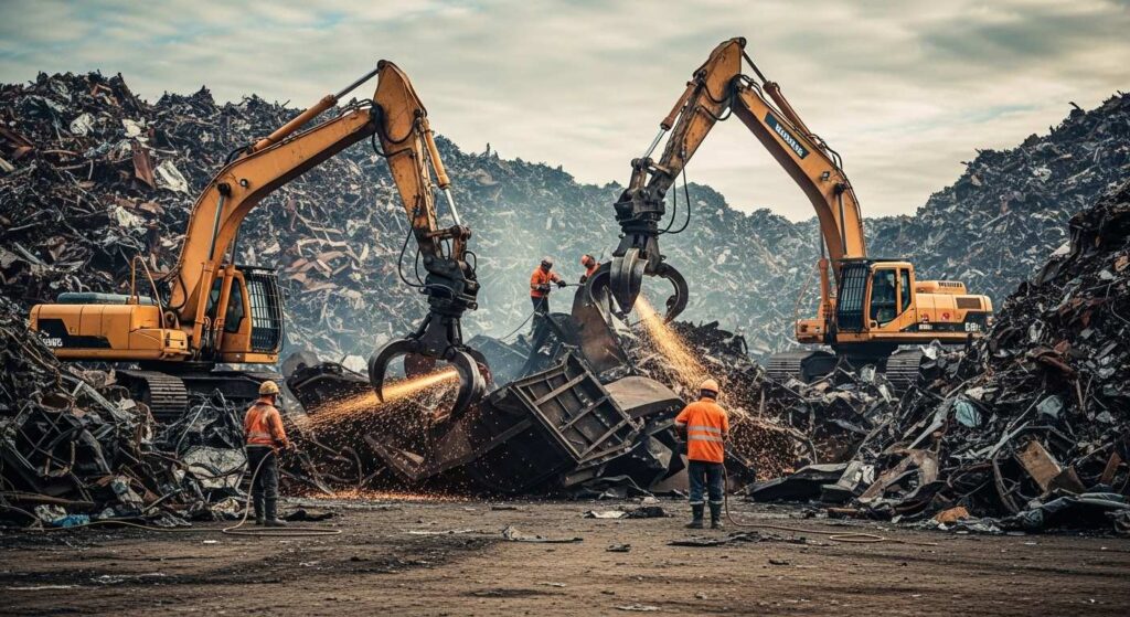 Демонтаж металлолома с вывозом