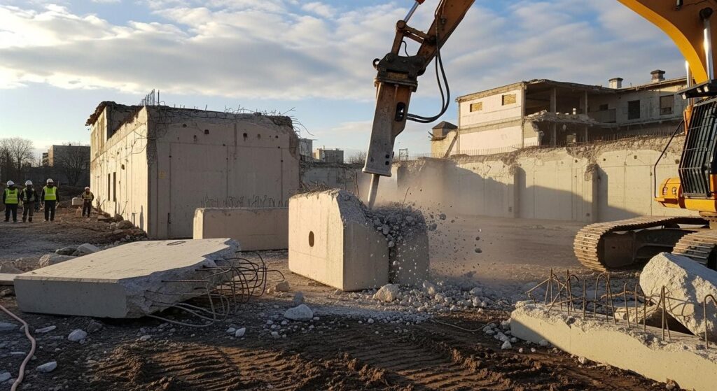 Разрушение дымовой трубы