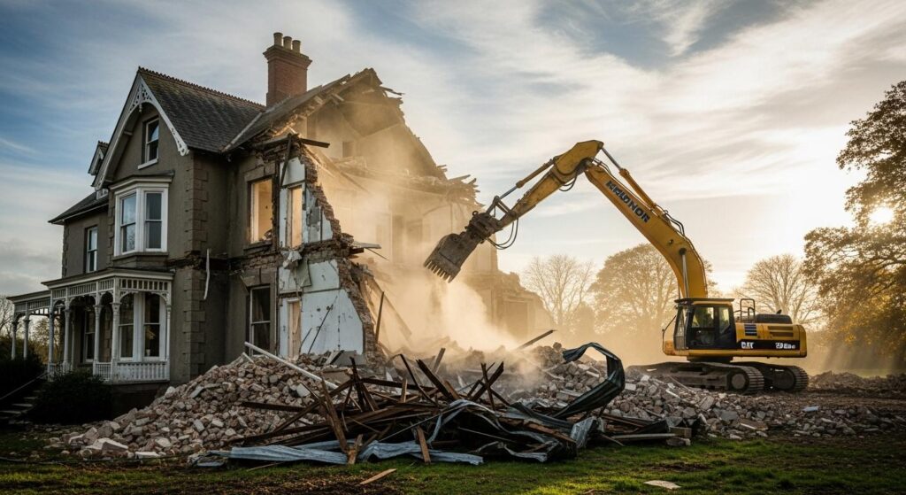 Снос дачного дома