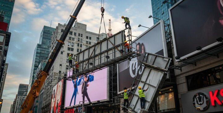 Демонтаж рекламных конструкций