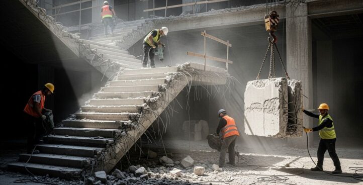 Демонтаж строительных конструкций