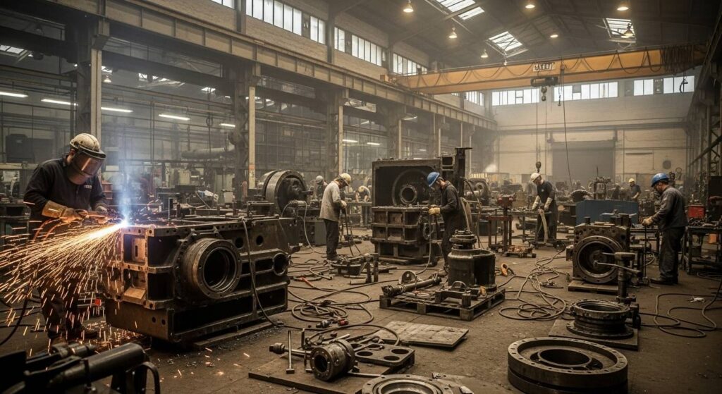 Демонтаж в промышленных цехах