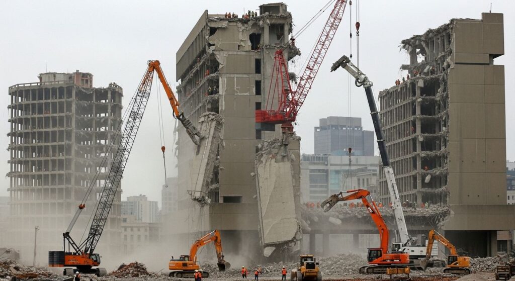 Демонтаж отдельных конструкций