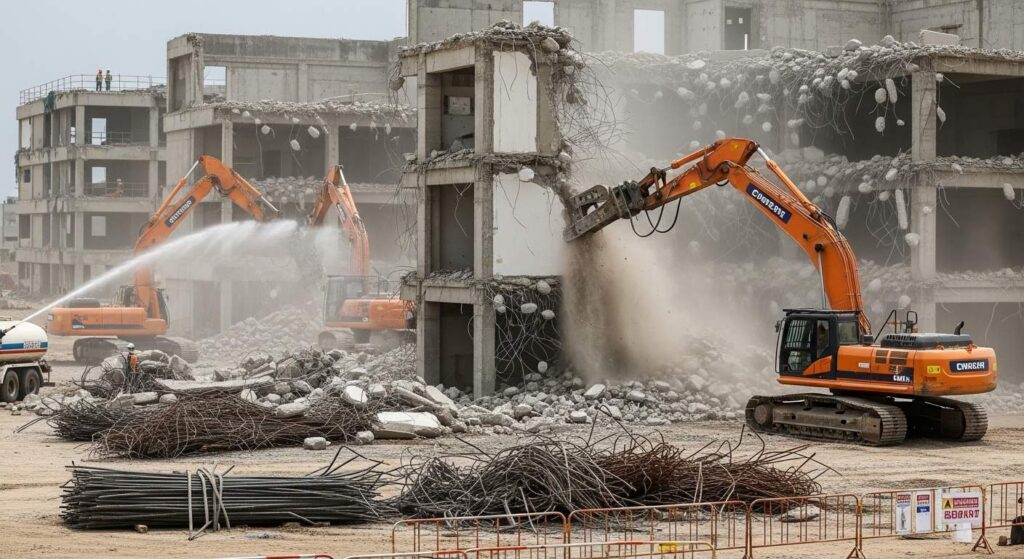 Снос бетонных конструкций