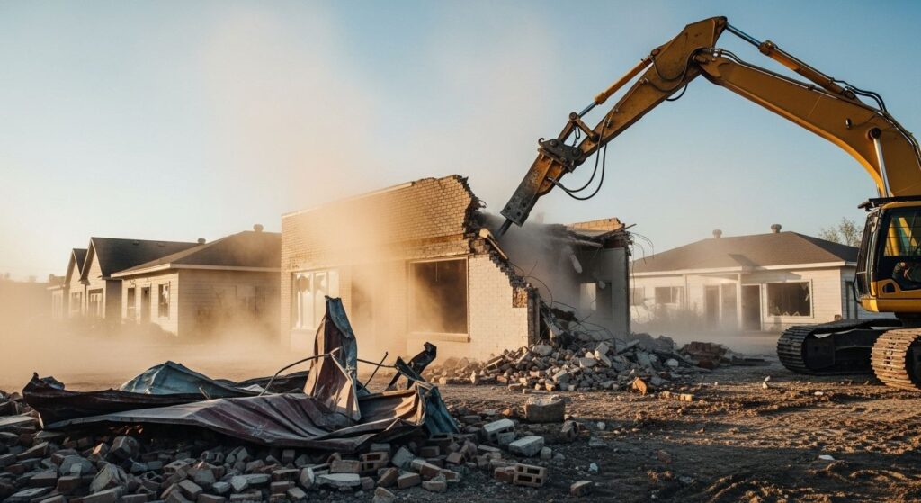 Демонтаж одноэтажных зданий