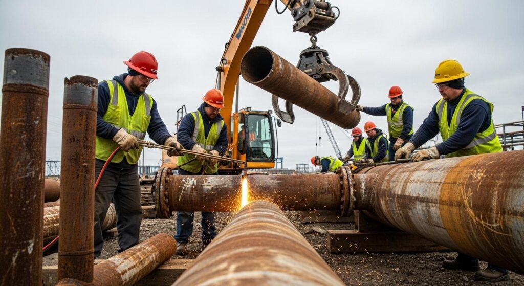 Демонтаж газопроводов