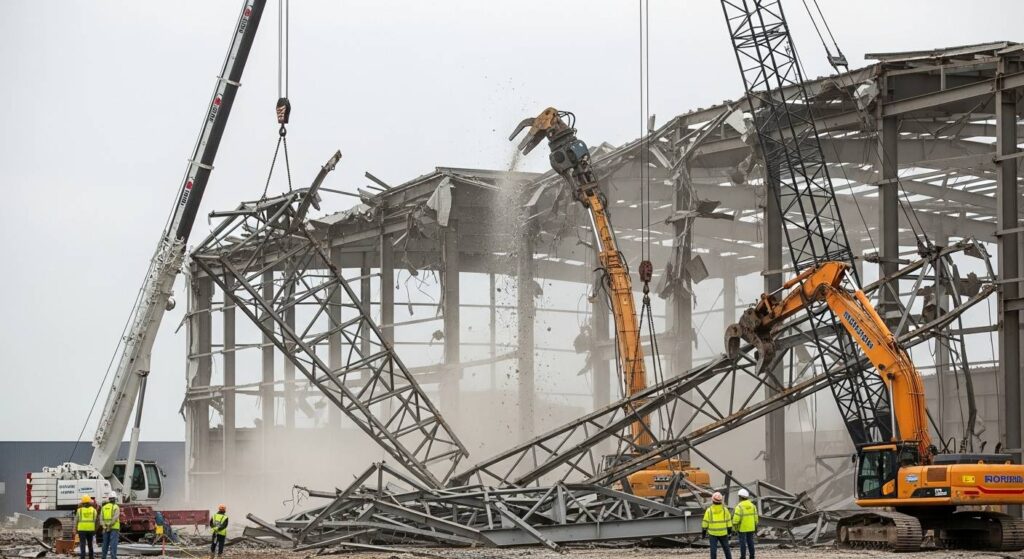 Демонтаж металлоконструкций зданий