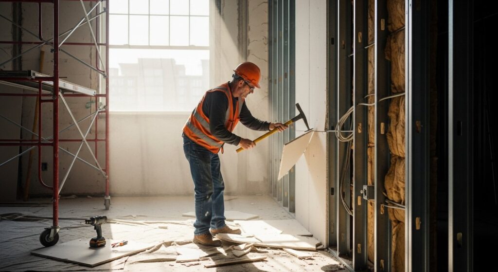 Демонтаж панельных стен