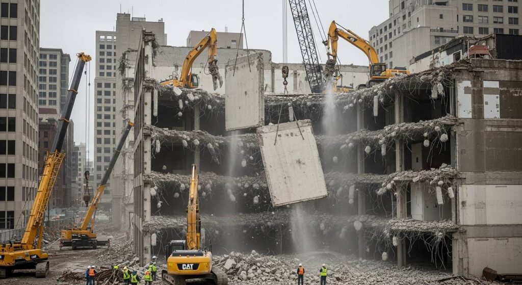 Разбор зданий из плит