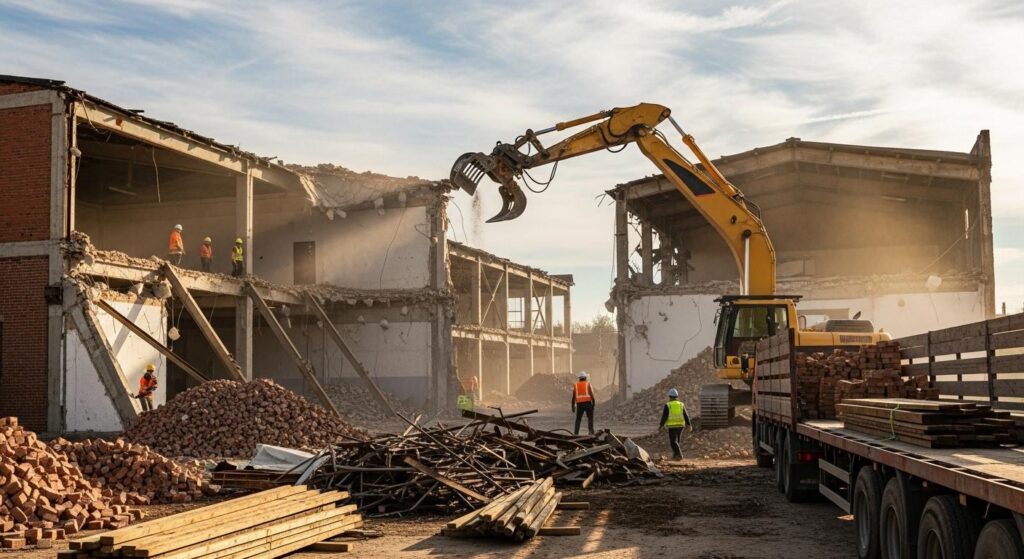 Разбор зданий на стройматериалы