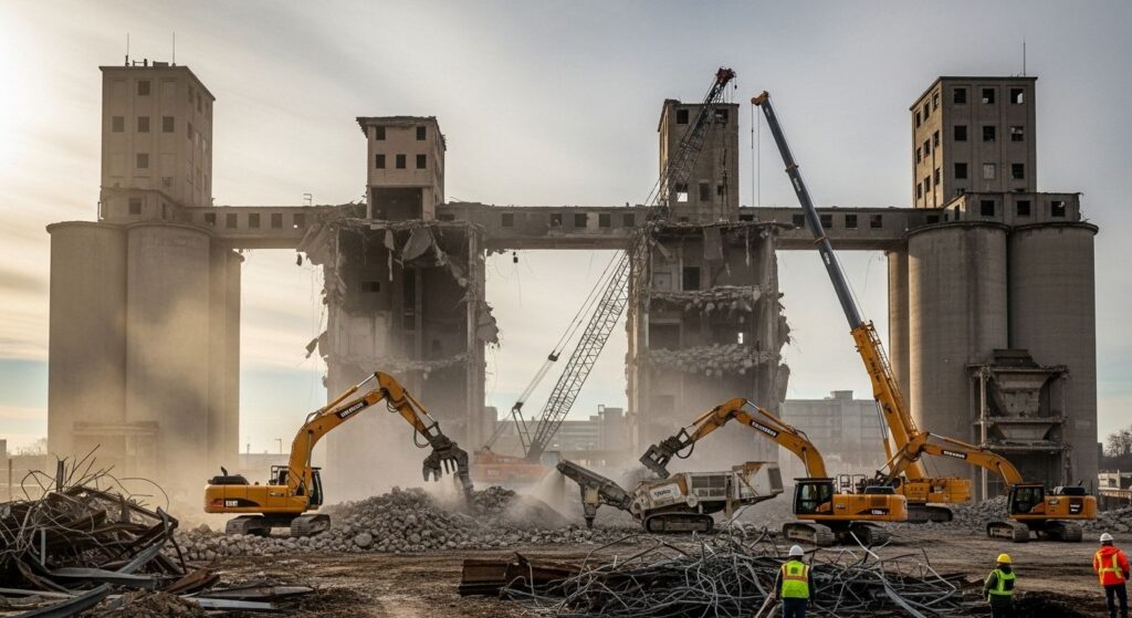 Разборка зданий из металлокаркаса
