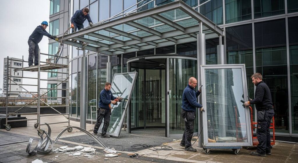 Демонтаж входной группы