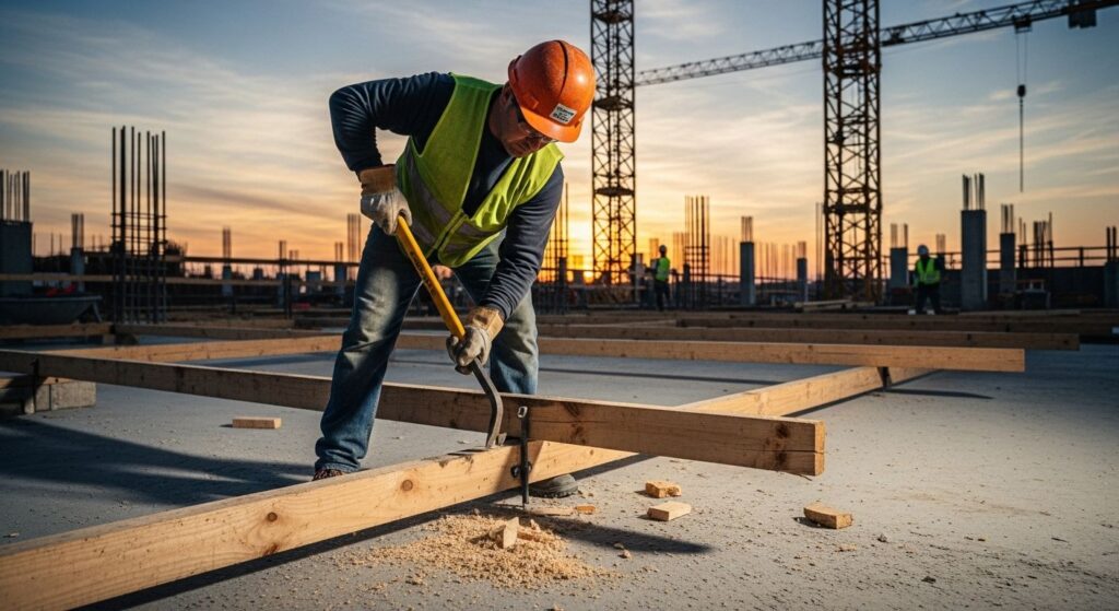 Демонтаж деревянных опор