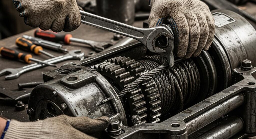 Демонтаж лебедками