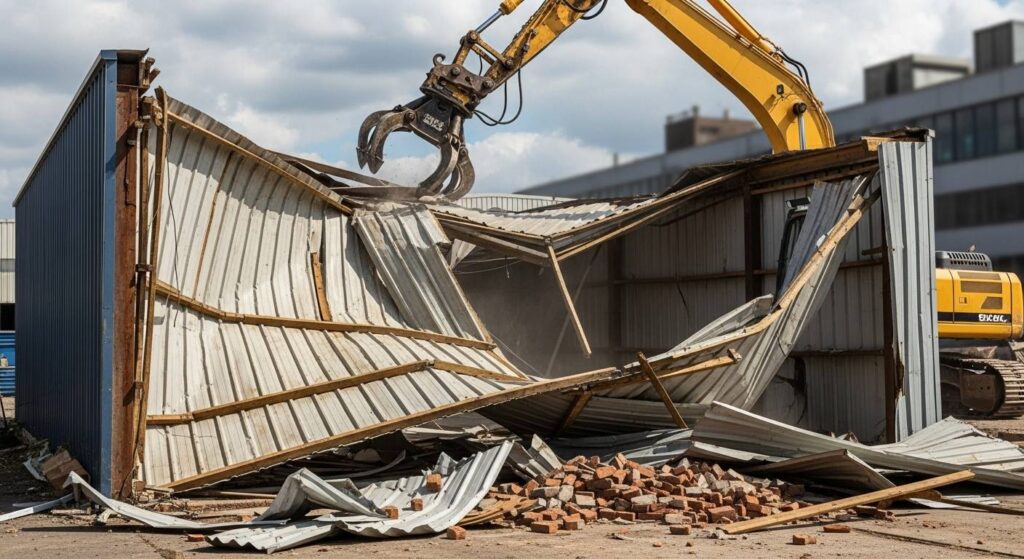 Демонтаж гаража на металлолом
