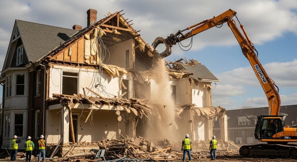 Демонтаж второго этажа